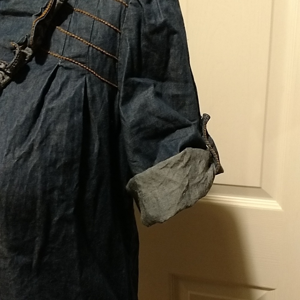 My favorite denim mini shirt dress! - Picture 4 of 7